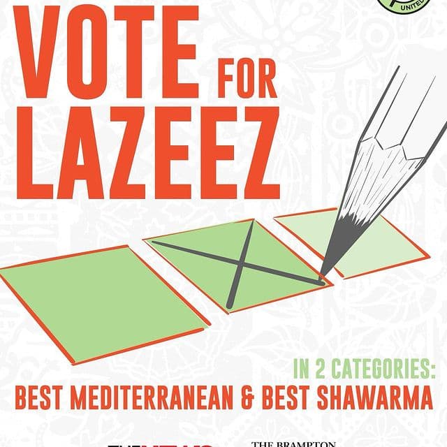 Vote for Lazeez in the Readers Choice Awards!